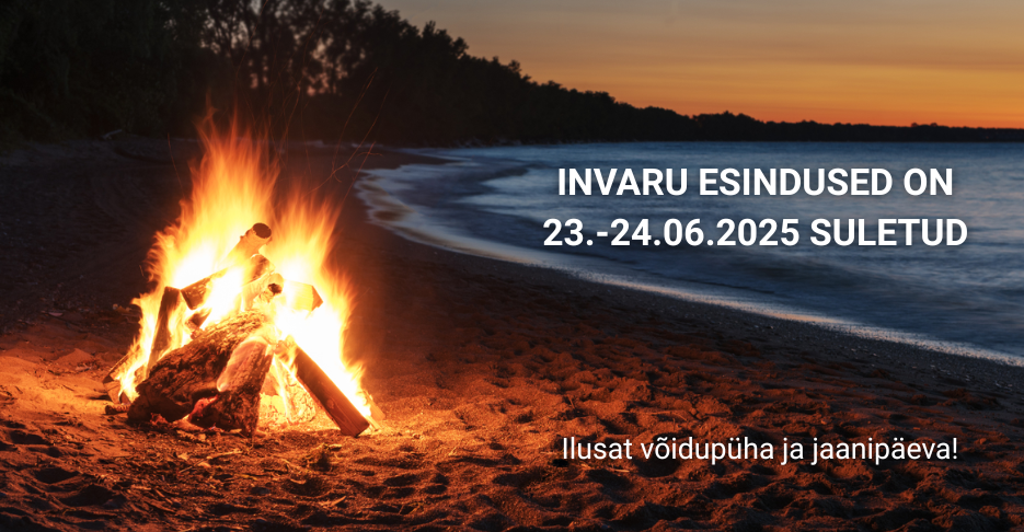 Invaru esindused on 23.-24.06.2025 suletud